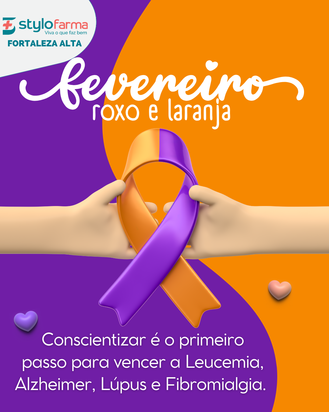 Fevereiro Roxo e Laranja: Mês de Conscientização, Cuidado e Prevenção